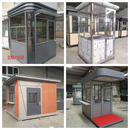 Prefabricated Security Booth 2x2 | Weatherproof Guard Shack for Outdoor Use