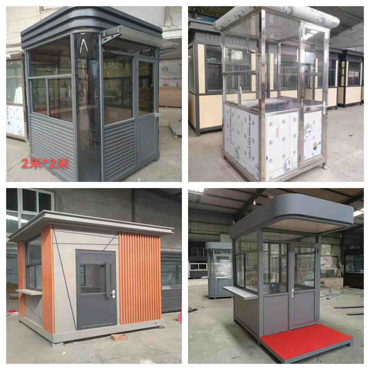 Prefabricated Security Booth 2x2 | Weatherproof Guard Shack for Outdoor Use